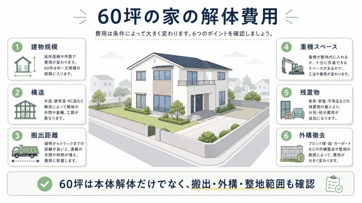 60坪の家の解体費用 60坪の家の解体費用
