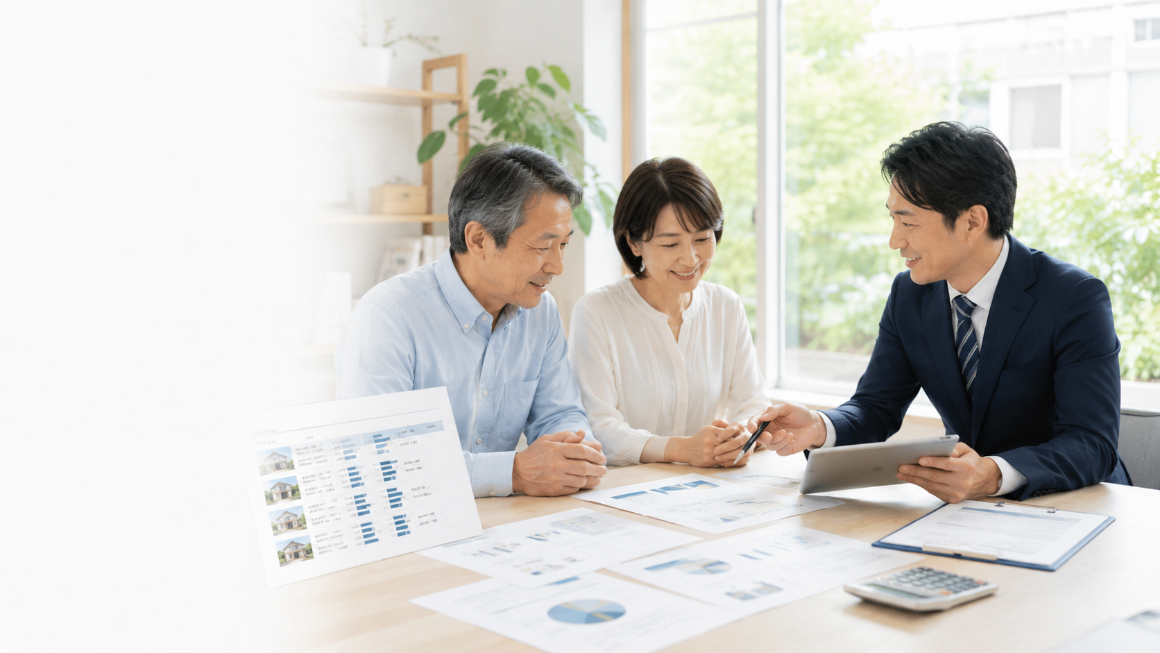 見積もり内容を説明する相談シーン