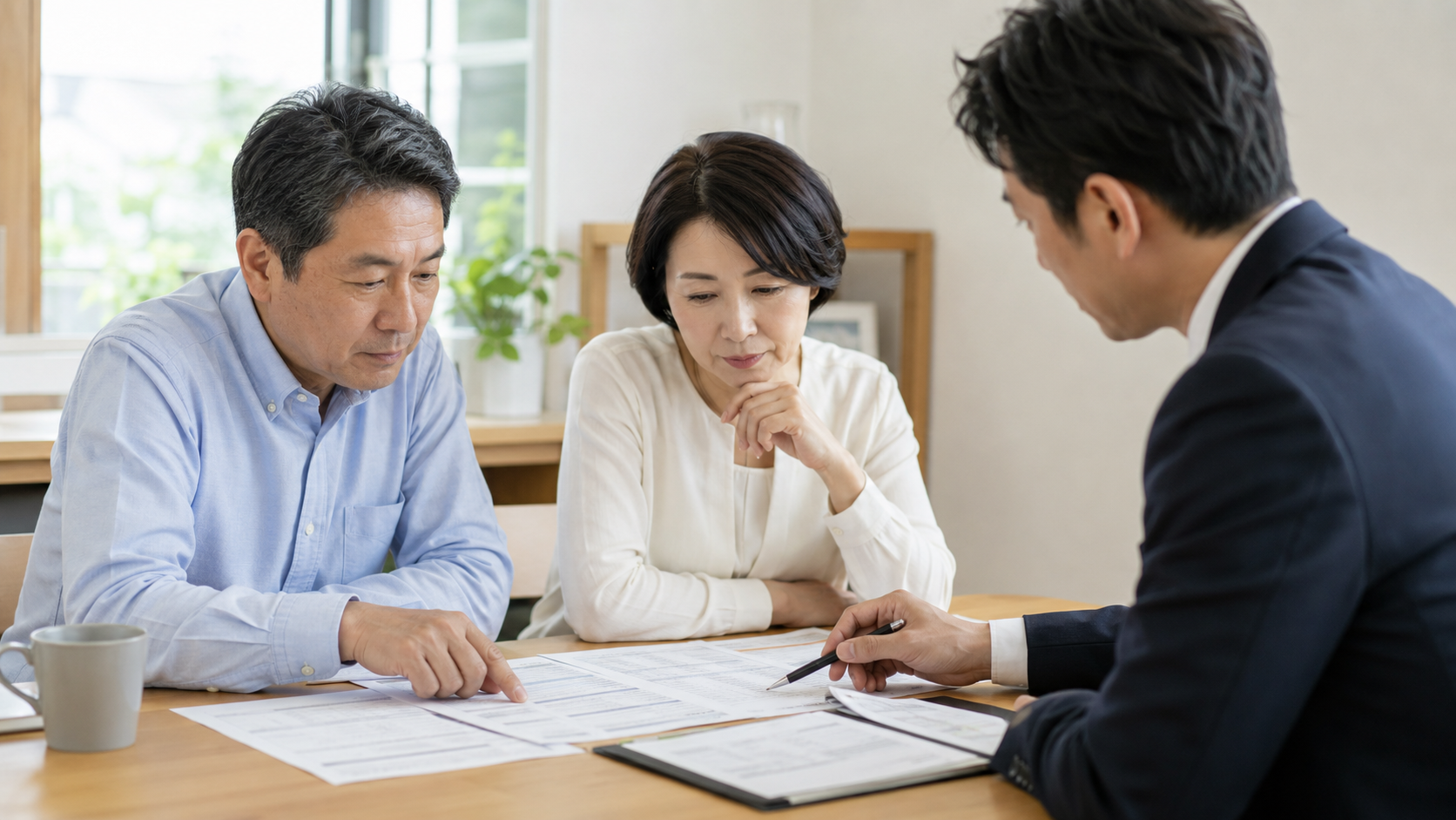空き家の解体費用を相談する様子
